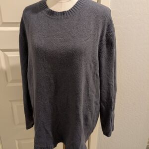 THREAD & SUPPLY Crewneck Sweater Blue Gray Plus Size 1X